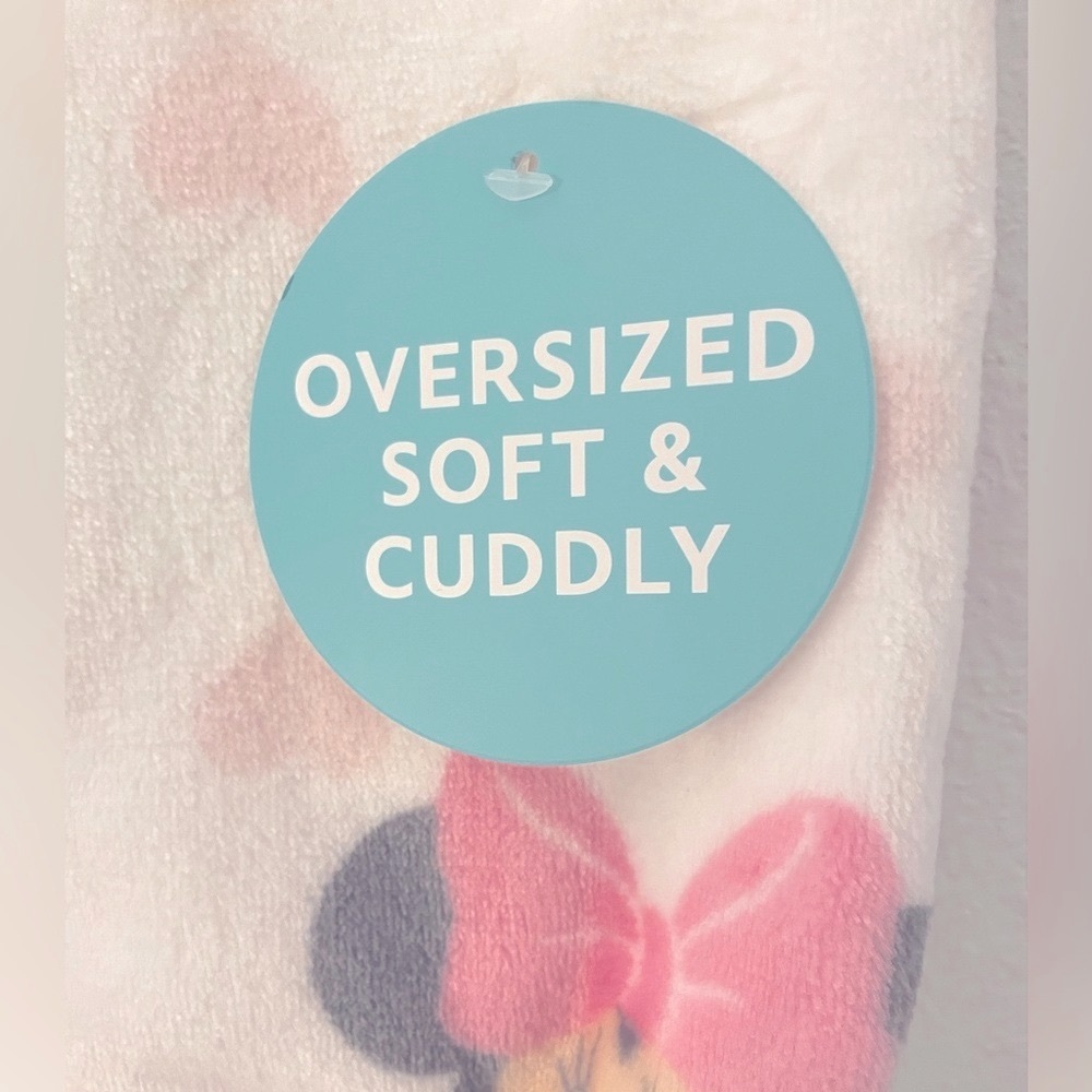 Disney baby 🍼plush Minnie Mouse oversized plush blanket size 40x60 new w/ tags! - Picture 3 of 8